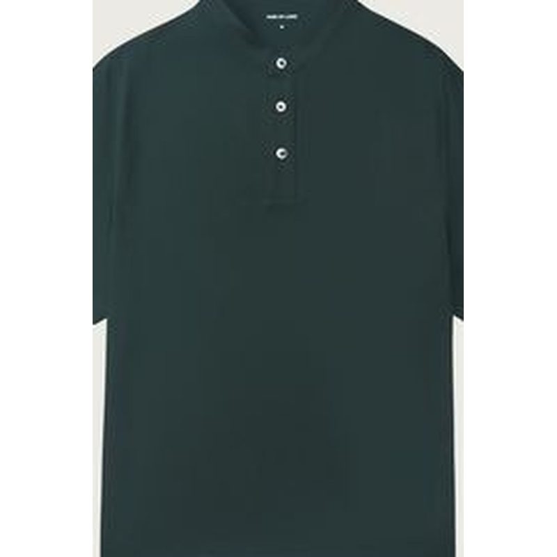 亨利领短袖Polo衫 商务休闲立领 细节图2